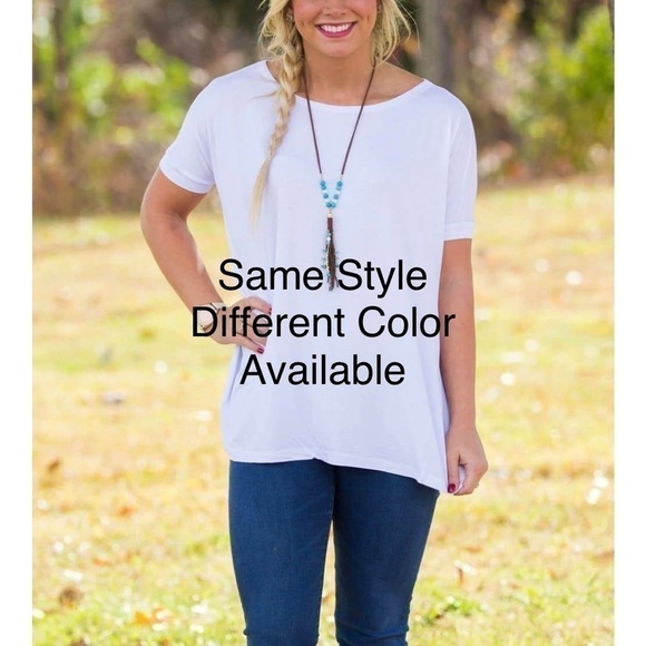 PIKO light Pink Short Sleeve Bamboo Hem on end of Sleeve detail Crew Neck - Picture 1 of 4
